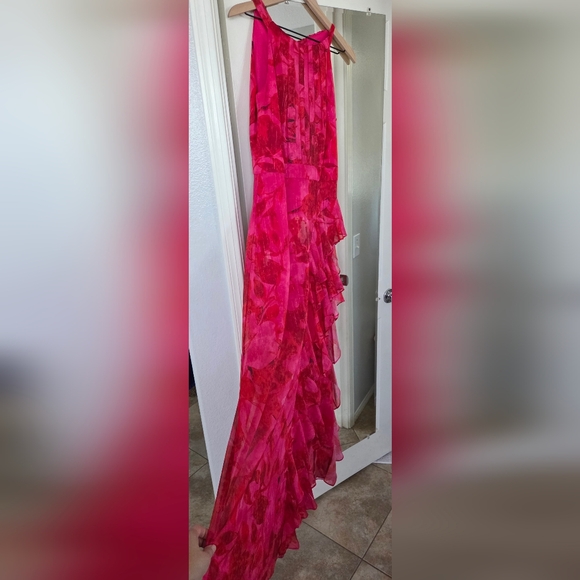 Betsy & Adam Fuchsia Asymmetrical Dress - Picture 5 of 9